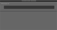 Desktop Screenshot of littlesponges.net